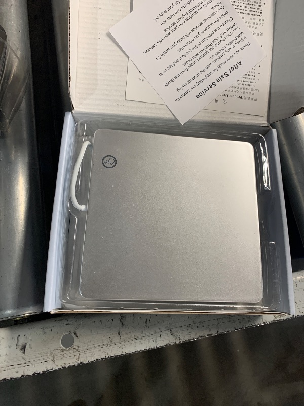 Photo 1 of ***(PARTS ONLY/ NON FUNCTIONAL)***VikTck USB-C Superdrive External DVD/CD Reader and DVD/CD Burner for Apple-MacBook Air/Pro/iMac/Mini/MacBook Pro/ASUS/ASUS/DELL Latitude with USB-C Port Plug and Play(Silver)