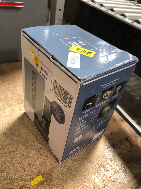 Photo 1 of ***(PARTS ONLY/ NON FUNCTIONAL)***
Amaste Coffee Maker, 5 Cup Coffee Pot with Three Brewing Modes, Retro Coffee Maker with Glass Carafe & Reusable Coffee Filter, Drip Coffee Maker Ideal for Home or Office, Keep Warm, Ash Blue