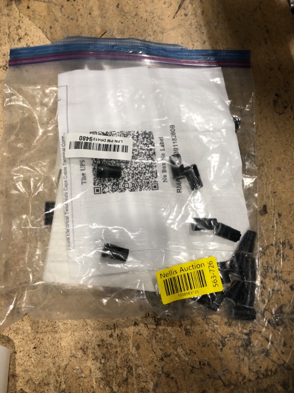Photo 1 of 50PCS Waterproof Wire Electrical Connectors, Outdoor Seal Electrical Twist Nuts Caps Cable Terminal Connector for Landscape Light, Irrigation Valves, Wet Location Installation, 22AWG-14AWG, Black
