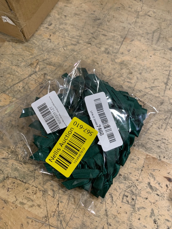 Photo 1 of 7Rainbows 50pcs Boutique 1.5" Dark Green Satin Ribbon Mini Bows for Craft Sewing Scrapbooking Wedding and Gift Wrapping