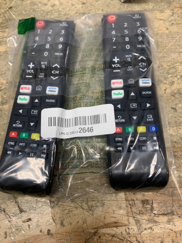 Photo 1 of ?Pack of 2? New Universal Remote for All Samsung TV Remote, Replacement Compatible for All Samsung Smart TV, LED, LCD, HDTV, 3D, Series TV