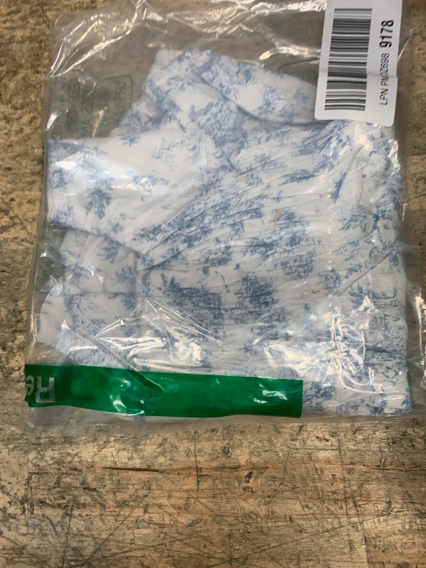 Photo 1 of *MISSING HEAD BAND* MERSARIPHY Baby Summer Clothes Newborn Infant Girl Smocked Pleated Romper Bubble Short Sleeve Bodysuit Outfits(Blue floral,0-3 Months)