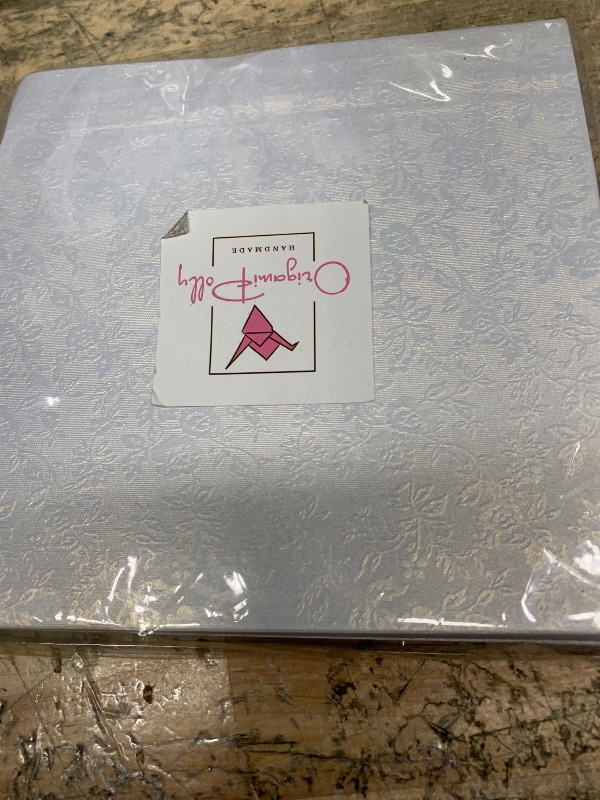 Photo 1 of 100 Origami Paper Sheets Paper Pack White Paper Flower Pattern, Embossing, Pearl Coating for Folding Paper, Origami Cranes,Scrapbook Paper(6x6 White)