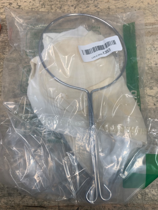 Photo 1 of WMKGG Ultra Fine Mesh Strainer Bags, Reusable Mesh Filter Bags with Stainless Steel Handle Frame for Filter NutMilk, Coffee, Milk, Butter, Juices and Fresh Cheese (Small Size)