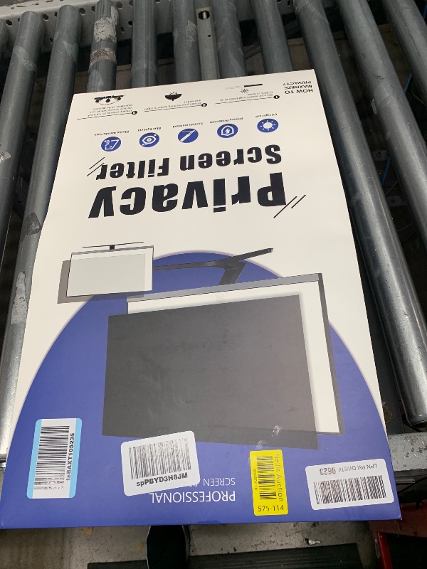 Photo 1 of 27 Inch Computer Privacy Screen for 16:9 Aspect Ratio Widescreen Monitor - Removable Anti Glare Blue Light Filter, Computer Privacy Shield