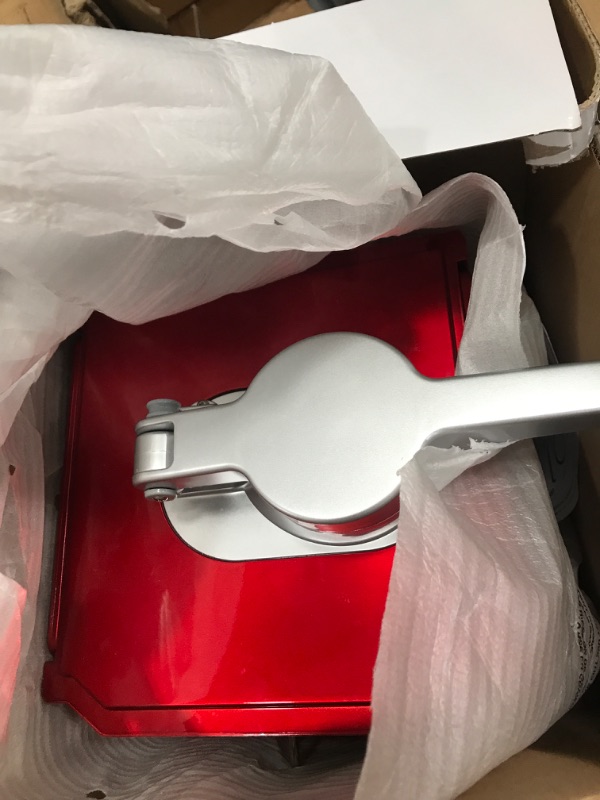 Photo 1 of (PARTS) (NOT FUNCTIONAL) Cuisinart Snow Cone Machine, Home Shaved Ice Maker for Snow Cones, Snow Cone Maker with Reuseable Paper Cups, Makes 5 Icy Cones for Slushies, Frozen Drinks , Red, SCM-10P1