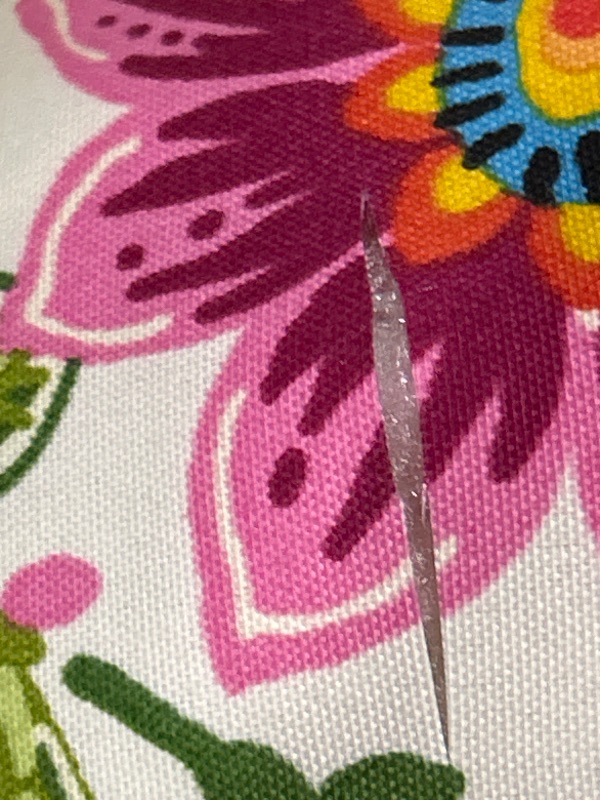 Photo 1 of (DAMAMGED) Pillow Perfect Bright Floral Indoor/Outdoor Chairpad with Ties Reversible, Tufted, Weather, and Fade Resistant, 15.5" x 16", Blue/Purple Gregoire 2 Count