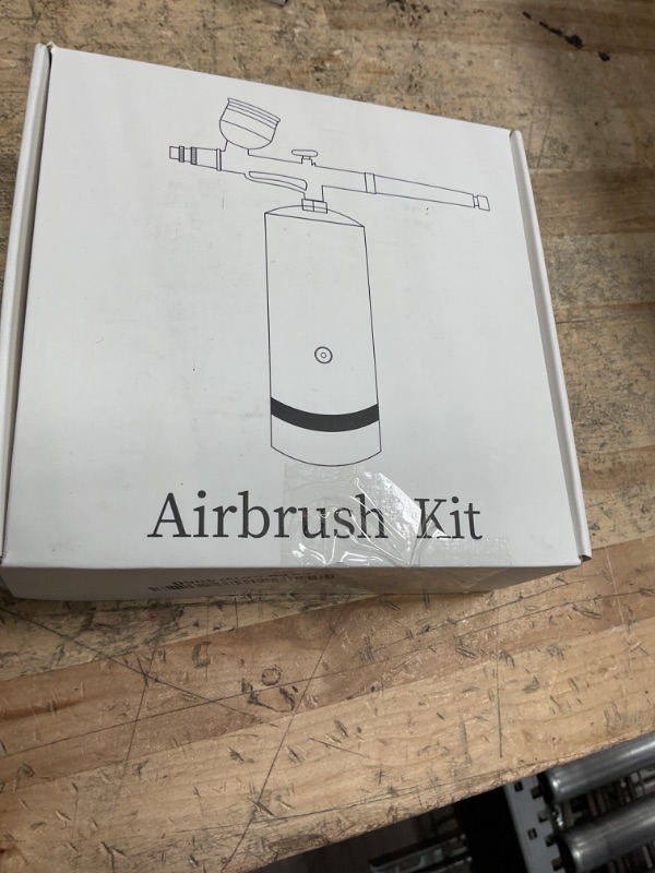 Photo 1 of Airbrush Kit with Compressor - 48PSI Rechargeable Cordless Non-Clogging High-Pressure Air Brush Set with 0.3mm Nozzle and Cleaning Brush Set for Nail Art, Makeup, Painting, Cake Decor (Green)