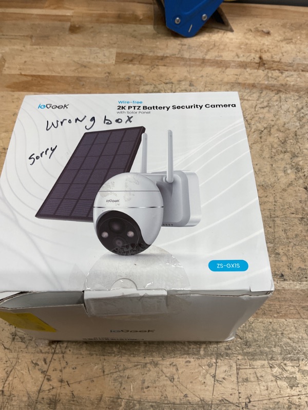 Photo 1 of 1-Pack Solar Security Cameras Wireless Outdoor, 2K 2.4Ghz WiFi Home Surveillance Camera with Embedded Solar Panel, AI Motion Sensor, Smart Alarm, Color Night Vision, Works w/Alexa
