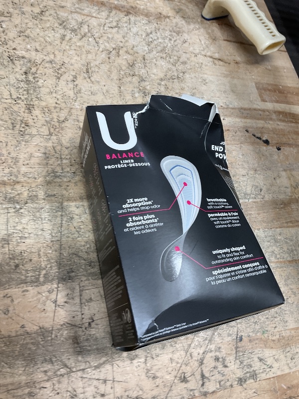 Photo 1 of U by Kotex Balance Wrapped Panty Liners, Regular Length, 80 Count (Packaging May Vary)
