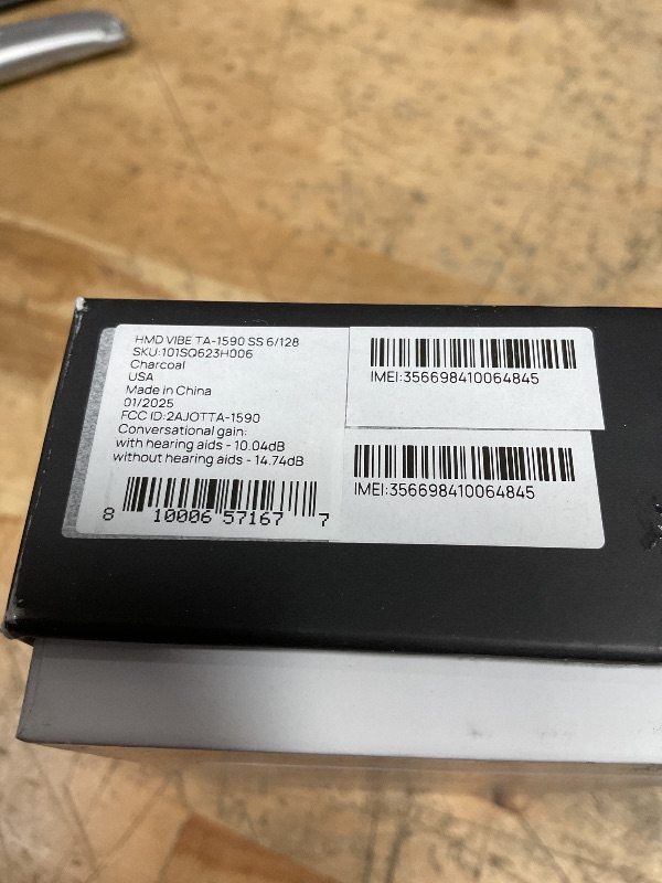 Photo 1 of **FINAL SALE**PASSWORD LOCKED**HMD Vibe | Verizon, T-Mobile, AT&T | Unlocked Smartphone | Android 14 | 2 Day Battery | 6.56" 90Hz HD+ Display | 6GB/128GB | 13MP Dual Camera | US Version | Charcoal ***-PASSWORD LOCKED***FINAL SALE 