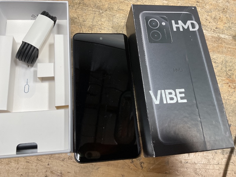 Photo 1 of **FINAL SALE**PASSWORD LOCKED**HMD Vibe | Verizon, T-Mobile, AT&T | Unlocked Smartphone | Android 14 | 2 Day Battery | 6.56" 90Hz HD+ Display | 6GB/128GB | 13MP Dual Camera | US Version | Charcoal ***-PASSWORD LOCKED***FINAL SALE 