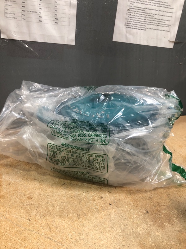 Photo 1 of *CHIPPED* Crock-Pot Artisan Round Enameled Cast Iron Dutch Oven, 5-Quart, Teal Ombre