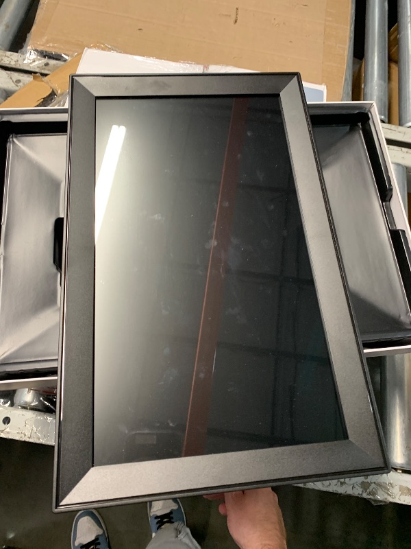 Photo 1 of (MISSING POWER CORD) (UNTESTED) Digital Picture Frame Funcare 15.6 Inch Large WiFi Digital Photo Frame with FHD Touchscreen, Built-in 64GB Storage, Easy to Share Photos and Videos via APP, Wall Mountable