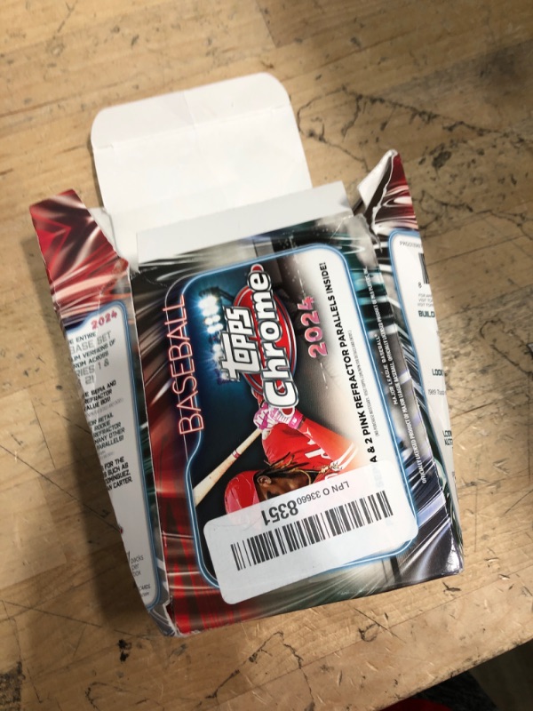 Photo 1 of *MISSING CARDS* 2024 Topps Chrome Baseball Factory Sealed Value Box