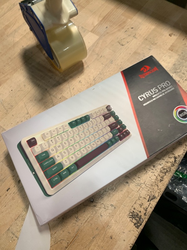 Photo 1 of Redragon K681 Pro Wireless Mechanical Keyboard, Gasket Mounted RGB Gaming Keyboard with Volume Knob, MDA-Profile, Pre-Lubed Linear Switches, 81 Keys 75? Tri-Mode Hot Swappable for PC/Xbox/PS (Matcha)