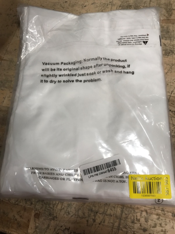 Photo 1 of ALYVIA SPRING Short Shower Curtain Liner Fabric Waterproof - 72" x 66", Soft & Lightweight Shower Curtain with Magnets, Machine Washable - 72x66, White