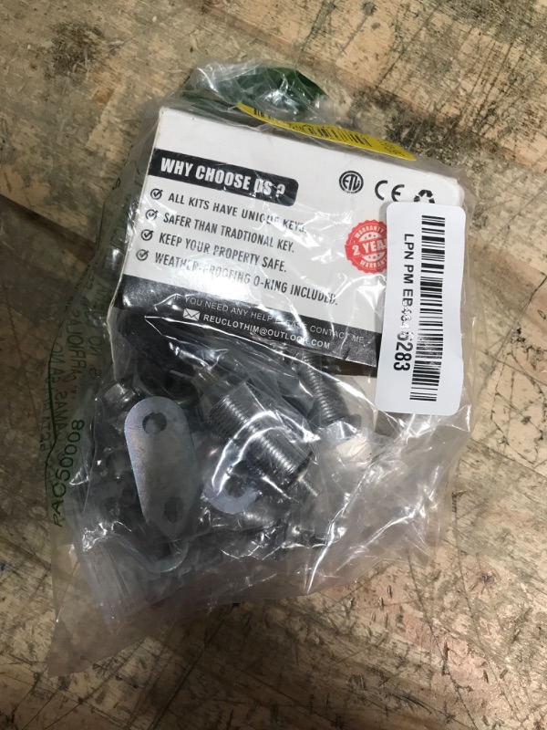 Photo 1 of WEDM789 RV Compartment Locks,Cam Lock,Tool Box Locks,Cabinet Locks with 1-1/8" Cylinder,Keyed Alike 4 Pack with 8 Keys.?Silver?