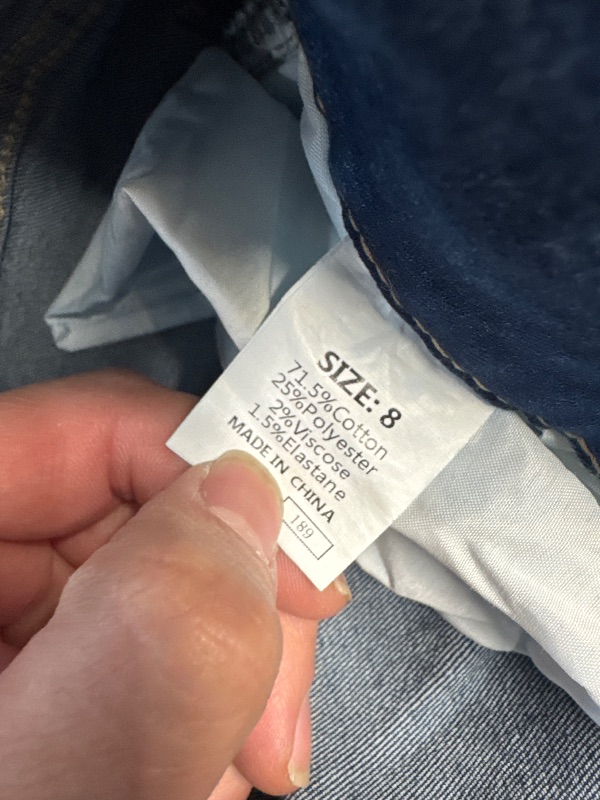 Photo 1 of (DAMGED/CUT BOTTOMS) Size 8
Women's High Waisted Wide Leg Pants Jeans Stretch Bootcut 70s Clothes Women's Baggy Denim Jean Pants Color Deep Blue Medium Size 8