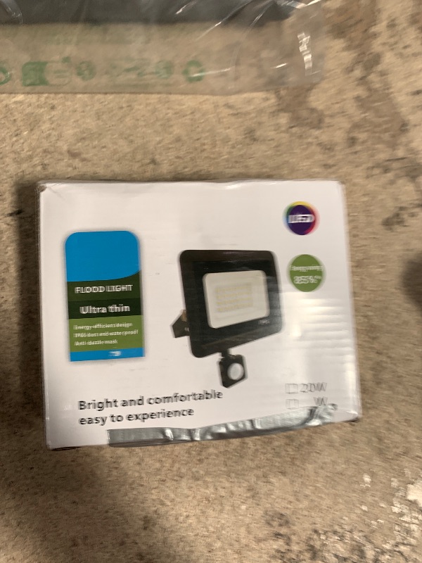 Photo 1 of RERBIO Motion Sensor Flood Light Outdoor, 20W Plug in Motion Sensor Light with 4.9ft Cord, IP66 Waterproof Floodlights with Photocell 6000K Super Bright Security Light for Garden Patio