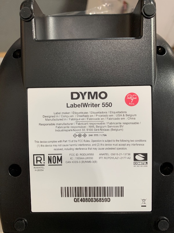 Photo 1 of DYMO LabelWriter 550 Series Label Printer with Dymo-Branded Label Compatibility Automatic Recognition Low Waste Optimized Direct Thermal Printing and Plastic-Free Packaging