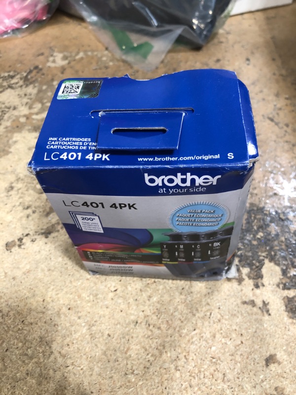 Photo 1 of Brother Genuine LC4014PKS Standard Yield 4-Pack Ink Cartridges – Includes 1 Cartridge Each of Black, Cyan, Magenta and Yellow