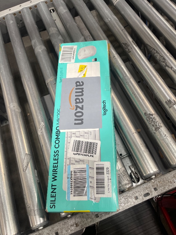 Photo 1 of Logitech MK295 Wireless Mouse & Keyboard Combo with SilentTouch Technology, Full Numpad, Advanced Optical Tracking, Lag-Free Wireless, 90% Less Noise - Off White