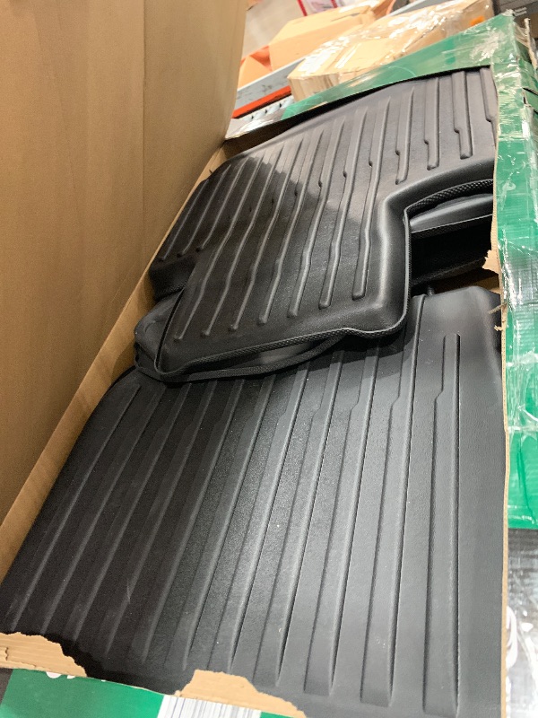 Photo 1 of (used/ partial set/missing) YHTAUTO Car Floor Mats for Tesla Model 3 Highland 2025 2024 Accessories, Custom Fit All Weather TPE Car Mats, Include Front Rear Trunk Cargo Liner & Rear Storage Liner Mats & Odorless Floor Mat, 6PCS