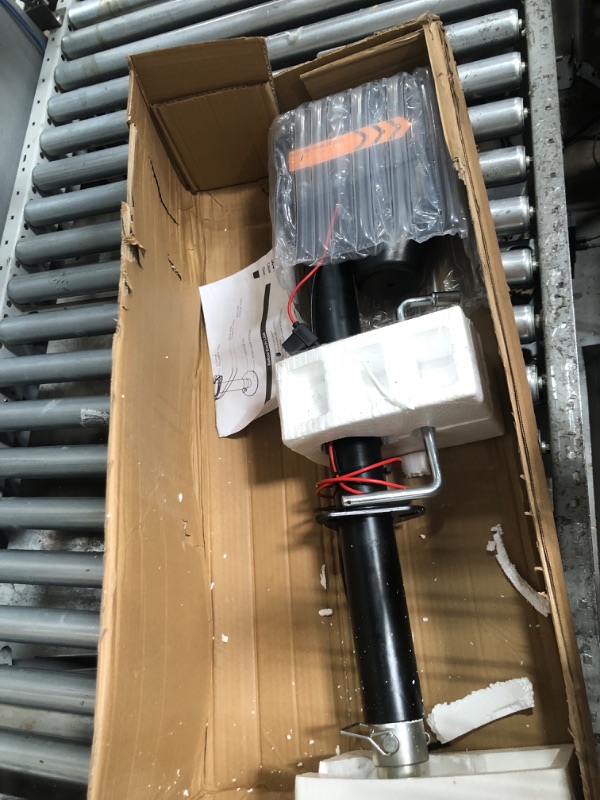 Photo 1 of ***(MAJOR DAMAGE/ SEE NOTES)***KYX Electric Trailer Jack to 5000LBs, Power Tongue Jack,9.84"-33.85" Electric Tongue Jack Waterproof for Travel Trailer, RV,Utility Trailer and Yacht Trailer,12V DC Hard Wiring