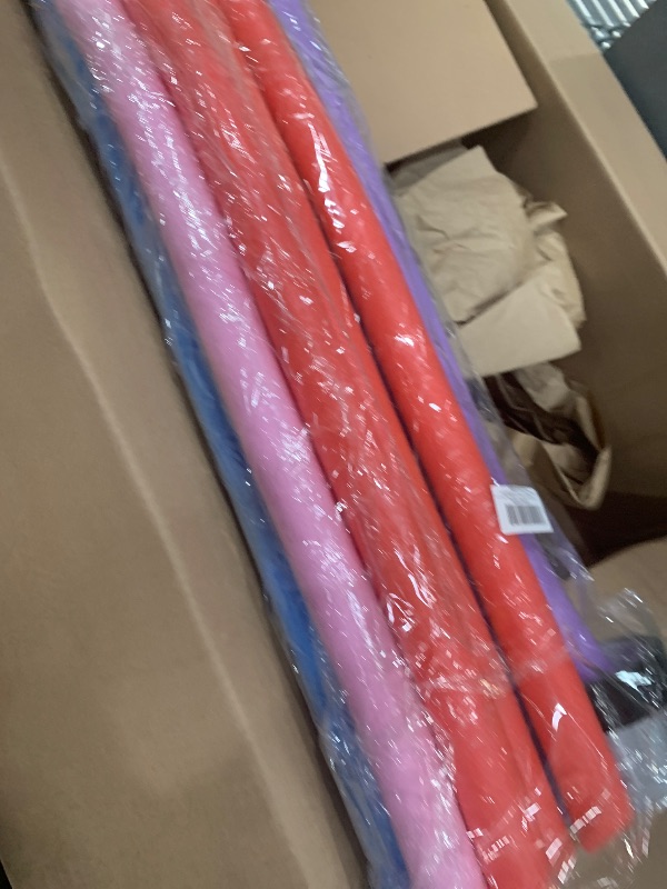 Photo 1 of  Pool Swim Noodles with Tapes 1.5 X 30 Inch Colorful Pool Jumbo Foam DIY Foam Noodle Toy Swords Kids Bulk Party Favors Supplies
