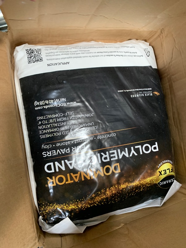 Photo 1 of 40 Pound Natural Ivory DOMINATOR Polymeric Sand with Revolutionary Ceramic Flex Technology for Stabilizing Paver Joints/Gaps, 1/8” up to 4”, Professional Grade Results