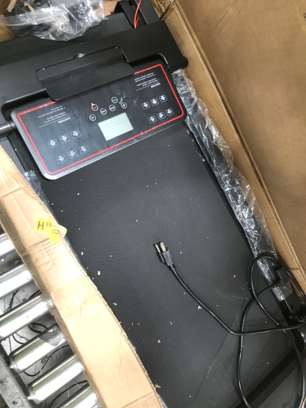 Photo 1 of ***PARTS ONLY***Portable Treadmills for Home, Electric Walking Pad Treadmill with 12 Preset Programs, 3.0HP Treadmill with Handle for Small Home, Waking Pad,Compact Running Treadmills with 320LBS Capacity(Black)