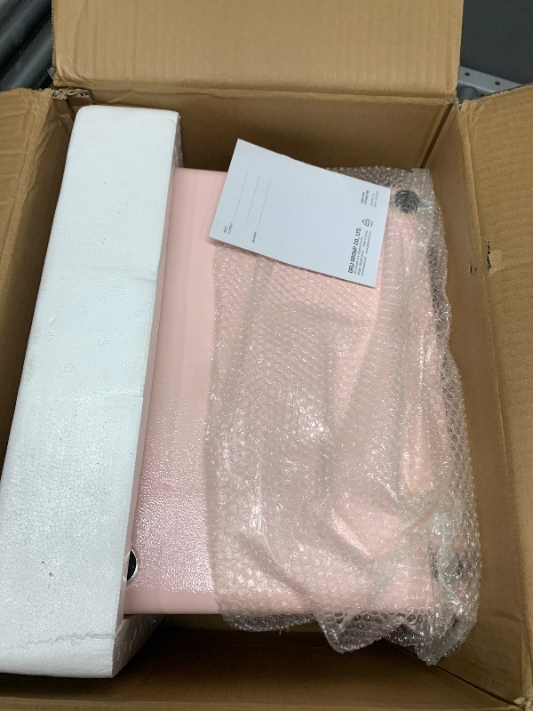 Photo 1 of 1.0 Cubic Feet Safe Box, Small Safe W/Removable Shelf, Alarm System, Digital Electronic Security Money Box for Cash, Document, Home,Office, Hotel Use, Pink, 9.84"D x 13.78"W x 9.84"H