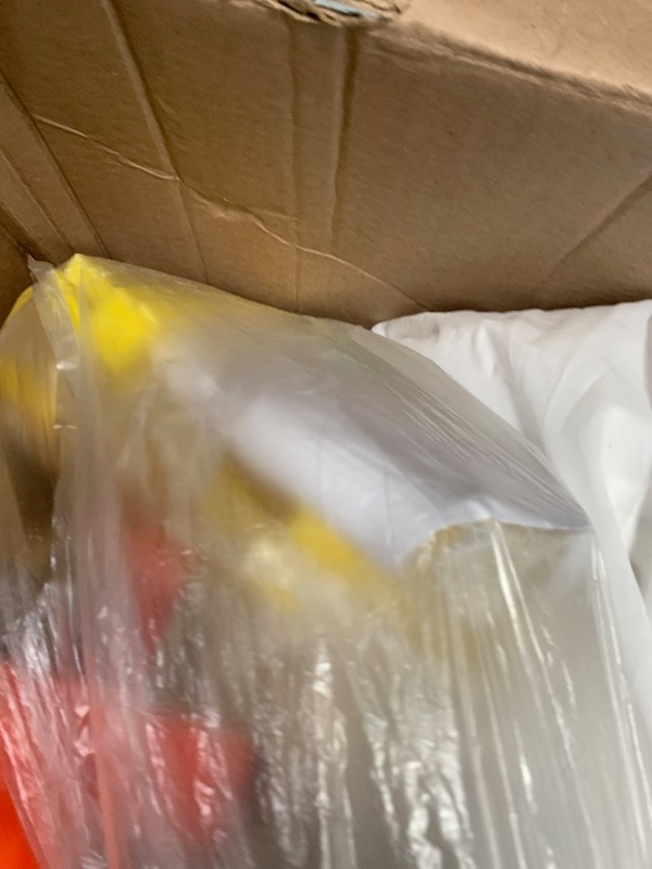 Photo 1 of *UNKNOWN OF ANY MAJOR DAMAGE*iLink-outer White Bounce House Indoor Outdoor Bouncy Castle for Kids 2-8 Oxford Toddler Bounce House with Slide Balloon & Blower,103 x 71 x 90 inch,Children's Birthday Party Easter Party Gifts