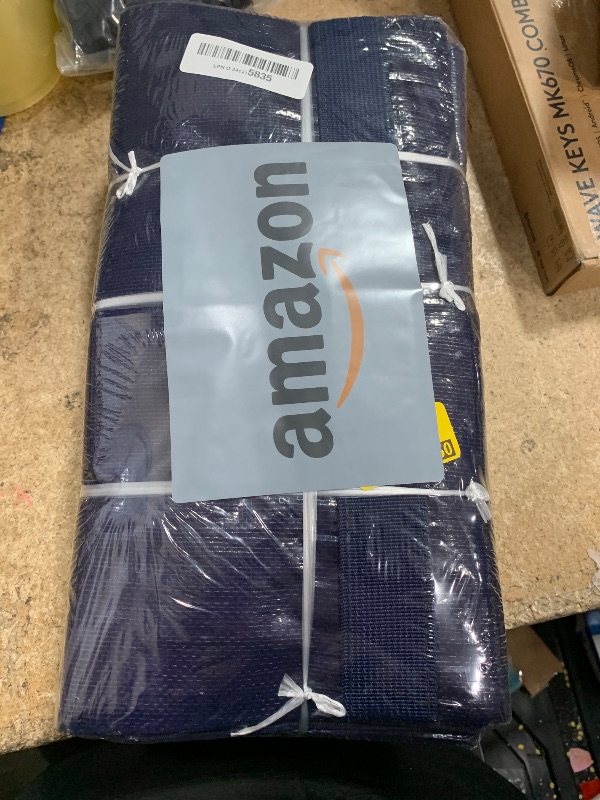 Photo 1 of 6 Pack Extra Heavy Duty Large Moving Bags with Strong Zipper & Comfortable Handles, Sturdy & Durable Clothes Storage Bags Totes Bins, Blue Packing Moving Boxes for College Supplies, Dark Blue