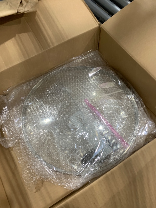 Photo 1 of 15 Inch Pan Lid Glass Lid Replacement Pan Cover for 15" Cast Iron Skillets, Pans, Pots and Wok, Clear