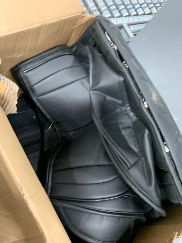 Photo 1 of ***PARTS ONLY***HChengkikz Car Seat Covers,Breathable and Waterproof Faux Leather Automotive Seat Covers for Cars SUV Truck Sedan,Universal Anti-Slip Driver Seat Cover with Backrest (Style1,2 PCS Front Seat,Black)