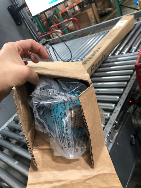 Photo 1 of (missing pole) FLAME&SHADE 9 ft Half Round Solar Powered Outdoor Market Patio Table Umbrella for Wall Balcony with LED Lights and Tilt, Aqua Blue