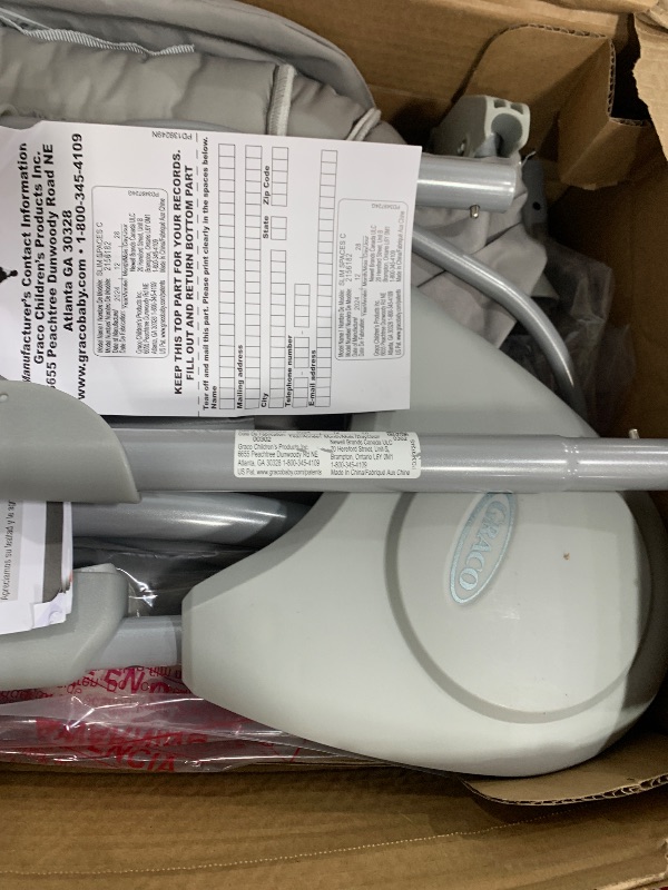 Photo 1 of (unfunctional) Graco Slim Spaces Compact Baby Swing, Reign