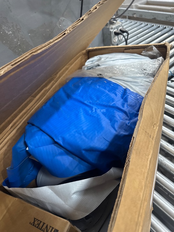 Photo 1 of *UNKNOWN OF AMY MAJOR DAMAGES* INTEX 28201EH Metal Frame Above Ground Swimming Pool Set: 10ft x 30in – Includes 330 GPH Cartridge Filter Pump – Puncture-Resistant Material – Rust Resistant – 1185 Gallon Capacity