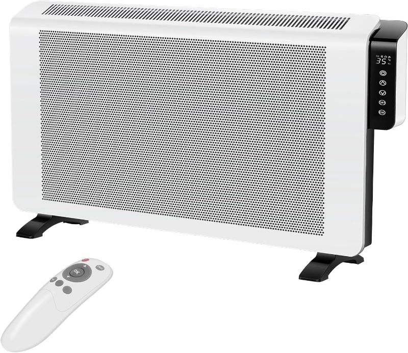Photo 1 of ***PARTS ONLY***Leavesden Convection Space Heaters for Indoor Use Large Room, 1500W Infrared Bathroom Heater with Remote, IPX4, 24Hrs Timer, Stand & Wall Panel Heater...
