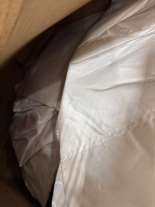 Photo 1 of *UNABLE TO FULLY TEST//MISSING PIECES* Milazul Inflatable White Bounce House Professional Jumping Bouncy Castle Bouncer for Wedding Party with Carrying Bag Repair kit (Premium 840D Oxford Cloth 13 * 8.2 * 8.2 ft)
