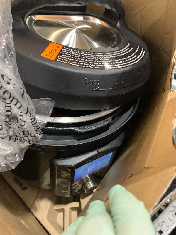 Photo 1 of Instant Pot Pro 10-in-1 Pressure Cooker, Slow Cooker, Rice/Grain Cooker, Steamer, Sauté, Sous Vide, Yogurt Maker, Sterilizer, and Warmer, Includes App With Over 800 Recipes, Black, 6 Quart