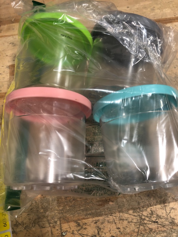 Photo 1 of 4 Pack Plastic Food Pans with Lids, 