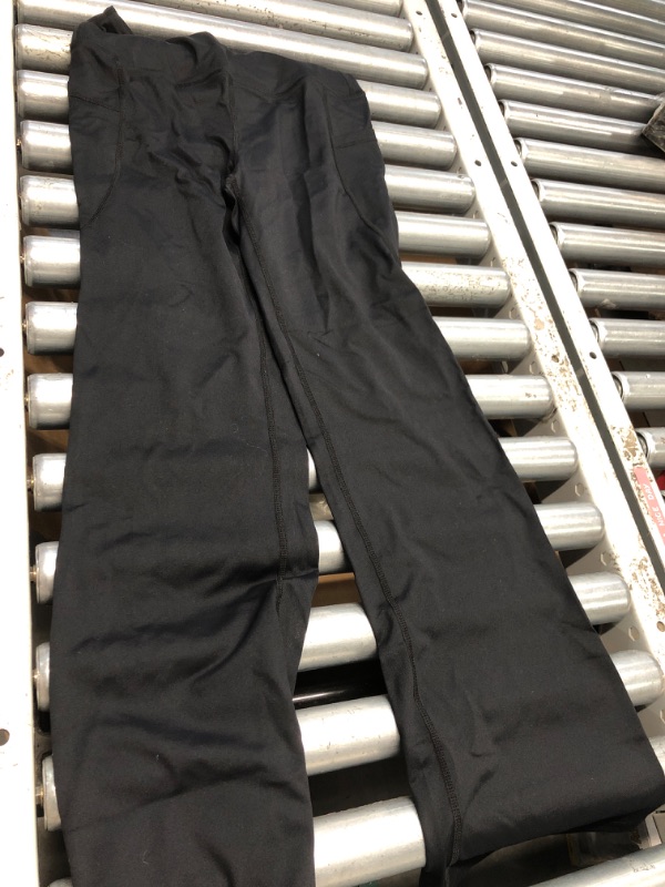 Photo 1 of (USED/FAIR) (BAGGED) 28"/30"/32"/34" Inseam Women's Bootcut Yoga Pants Long Bootleg High-Waisted Flare Pants with Pockets BlackFlare_30_Small Black