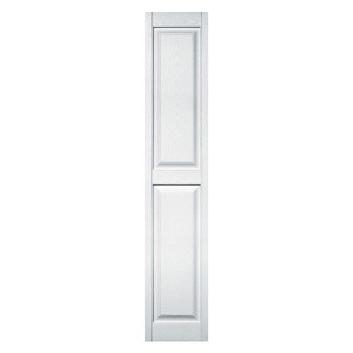 Photo 1 of ***TOTAL OF 4 VINYL SHUTTERS***12 in. X 71 in. Raised Panel Vinyl Exterior Shutters Pair in White x 2
