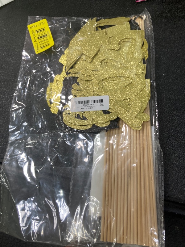 Photo 1 of 24Pcs 2025 Graduation Centerpieces Sticks Gold and Black, Graduation Party Centerpieces for Tables 2025 Gold Class of 2025 Graduation Table Centerpieces Decorations