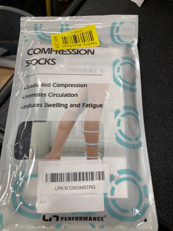 Photo 1 of 20-30 mmHg Medical Compression Calf Sleeve for Men and Women?Black,XXL?
