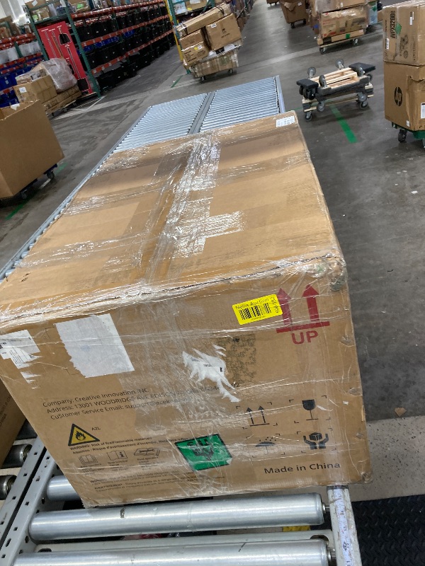 Photo 1 of ***HAS LARGE DENTS/BROKEN VENT/NO REMOTE***dainslef 6000 BTU Window AC Unit - 350 Sq.Ft Cooling, Dehumidifier, with WIFI & 24H Timer,115V/60Hz, White (Quiet 40dB, Saddle Mount)