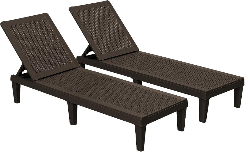 Photo 1 of 76" Long Reclining Single Chaise (Set of 2)
